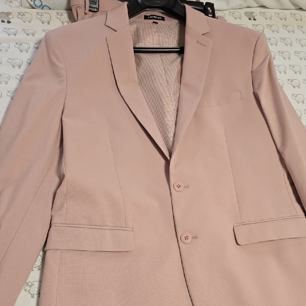 Express Men's Light Pink Suits/pants